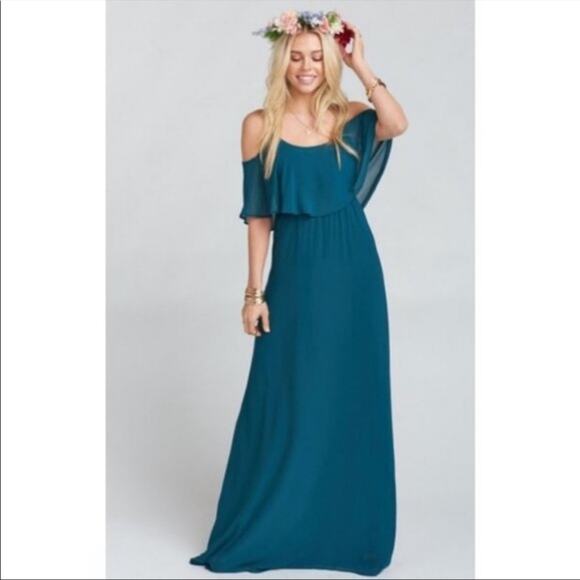 Show Me Your Mumu Caitlin Ruffle Maxi Medium NWT - Picture 4 of 9